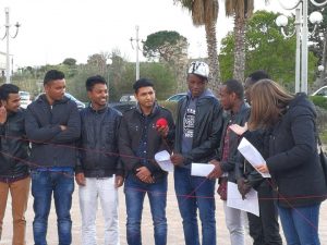 Migranti a Pietraperzia Ospiti dell'associazione "Don Bosco 2000" (foto fb)