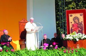 papa francesco palco