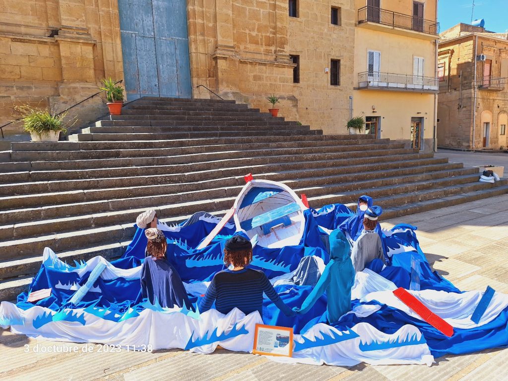 installazione memoria di Lampedusa