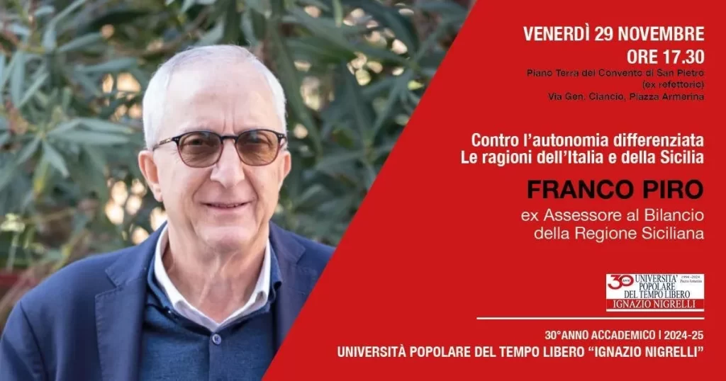 Ex assessore Franco Piro