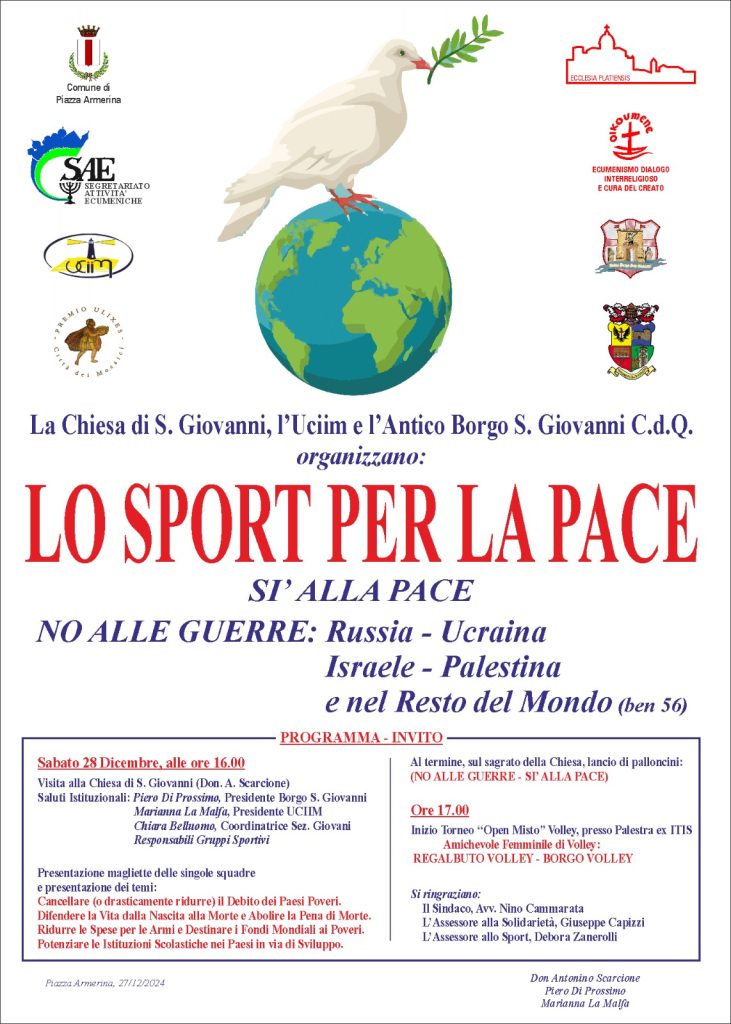 lo sport per la pace
