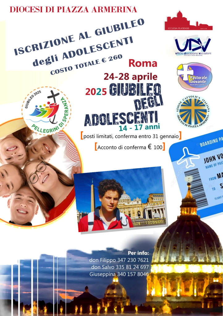 Locandina smart Giubileo Adolescenti